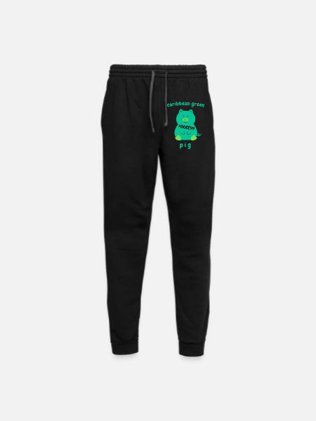 Caribbean green Pig - Unisex Joggers - black/asphalt