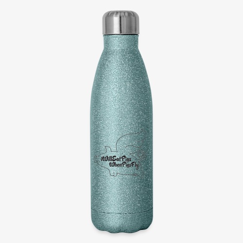 WhenPigsFly - Black - Insulated Stainless Steel Water Bottle