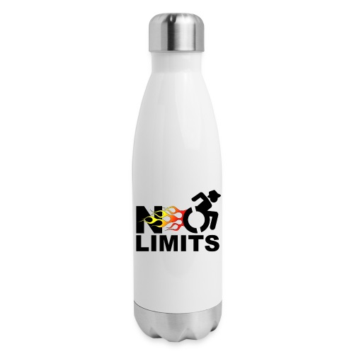 There are no limits when you're in a wheelchair - Insulated Stainless Steel Water Bottle