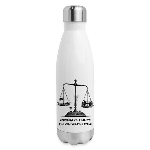 Ambition vs. Reality T-Shirt, Mug, & Leggings - 17 oz Insulated Stainless Steel Water Bottle