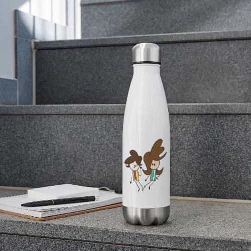 Small Coll and Dersy - 17 oz Insulated Stainless Steel Water Bottle