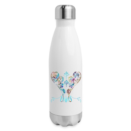 Native American Indian Indigenous Butterfly Heart - Insulated Stainless Steel Water Bottle