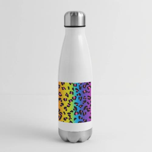 Colorful Leopard Pattern - 17 oz Insulated Stainless Steel Water Bottle