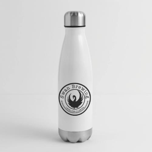 Classic Swan Brewing Logo - 17 oz Insulated Stainless Steel Water Bottle