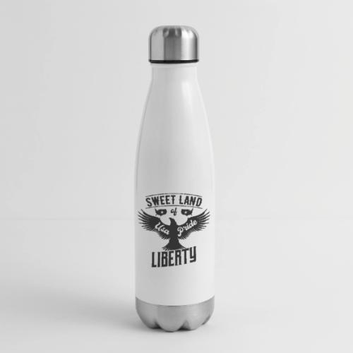 Sweet land of USA Pride Liberty - 17 oz Insulated Stainless Steel Water Bottle