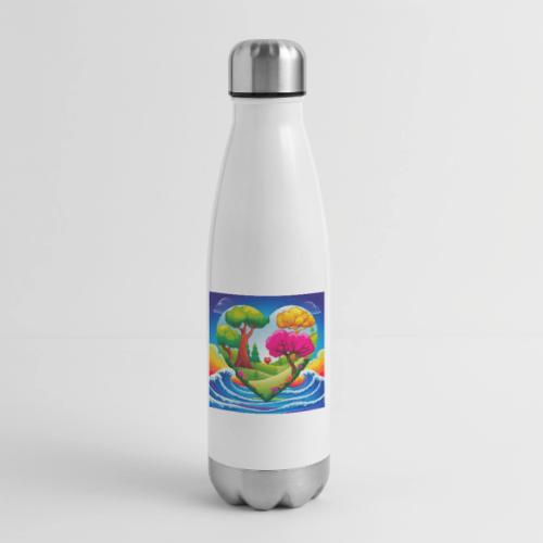 Heart, fantasy, landscapes, nature, fantasy - 17 oz Insulated Stainless Steel Water Bottle