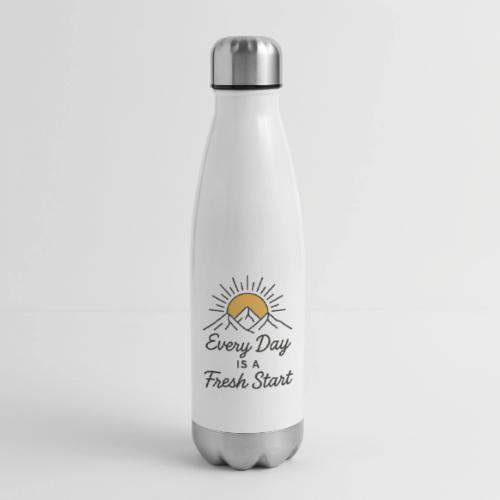 Inspirational Mountain Sunrise Motif - 17 oz Insulated Stainless Steel Water Bottle