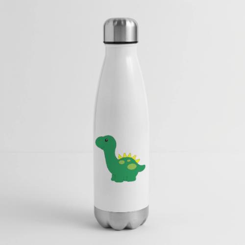 Friendly Green Dino - Infant Wear and Coffee Cup - 17 oz Insulated Stainless Steel Water Bottle