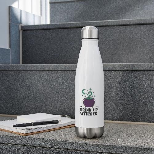 Drink Up Witches t-shirt - 17 oz Insulated Stainless Steel Water Bottle