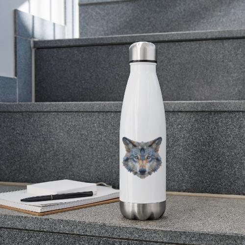 Wolf: Chromatic Wild Gaze - 17 oz Insulated Stainless Steel Water Bottle
