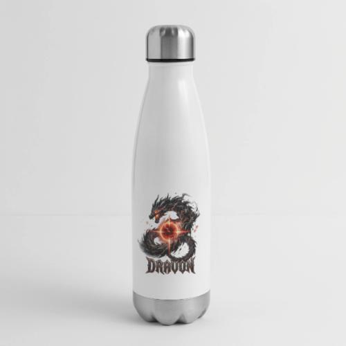 Dravon Fire Dragon Dark Fantasy Graphic T-Shirt - 17 oz Insulated Stainless Steel Water Bottle