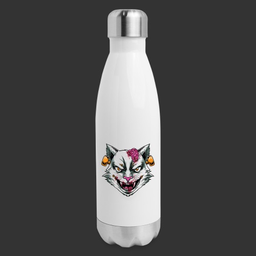 Horror Mashups: Zombie Stein Cat T-Shirt - Insulated Stainless Steel Water Bottle