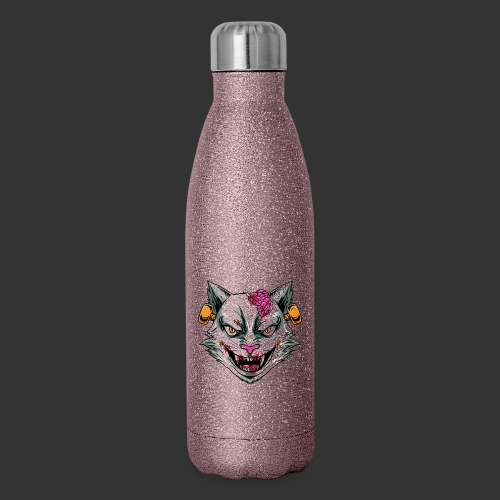 Horror Mashups: Zombie Stein Cat T-Shirt - Insulated Stainless Steel Water Bottle