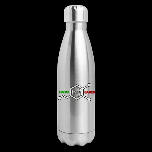 Fresh Dope Games Logo - 17 oz Insulated Stainless Steel Water Bottle