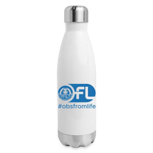 Observations from Life Logo with Hashtag - Insulated Stainless Steel Water Bottle