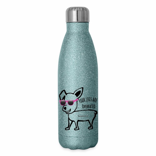 Pippa Pink Glasses - 17 oz Insulated Stainless Steel Water Bottle