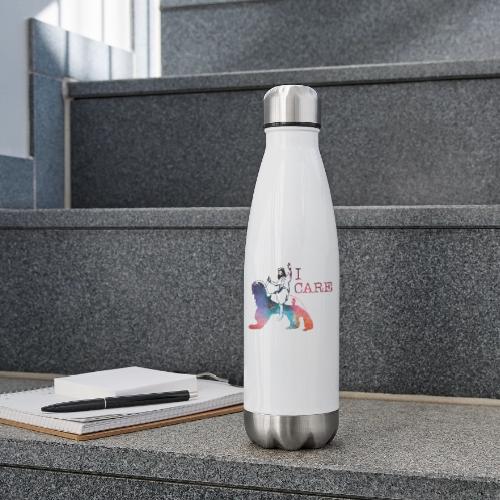 Jesus Cares Galaxy - 17 oz Insulated Stainless Steel Water Bottle