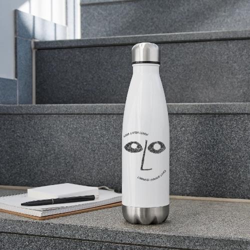 Vintage ALA: Libraries Change Lives Face - 17 oz Insulated Stainless Steel Water Bottle