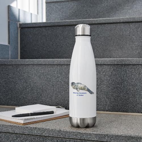 Resting Harbor seal Pup - 17 oz Insulated Stainless Steel Water Bottle