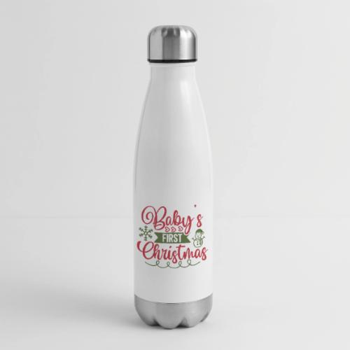 Baby s First Christmas - 17 oz Insulated Stainless Steel Water Bottle