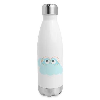 What even is this weather? - 17 oz Insulated Stainless Steel Water Bottle - white - Right