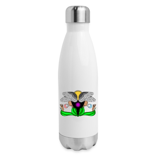 Native American Indian Indigenous Unlock Blessings - 17 oz Insulated Stainless Steel Water Bottle
