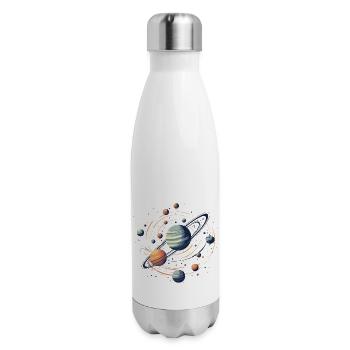 Cosmic Serenity - 17 oz Insulated Stainless Steel Water Bottle - white - Right