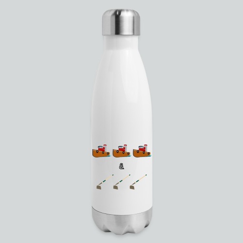 Boats and Hoes - 17 oz Insulated Stainless Steel Water Bottle