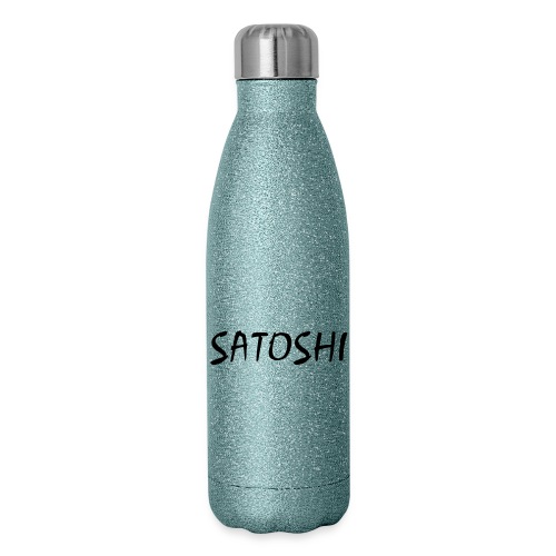 Satoshi only name stroke btc founder nakamoto - Insulated Stainless Steel Water Bottle