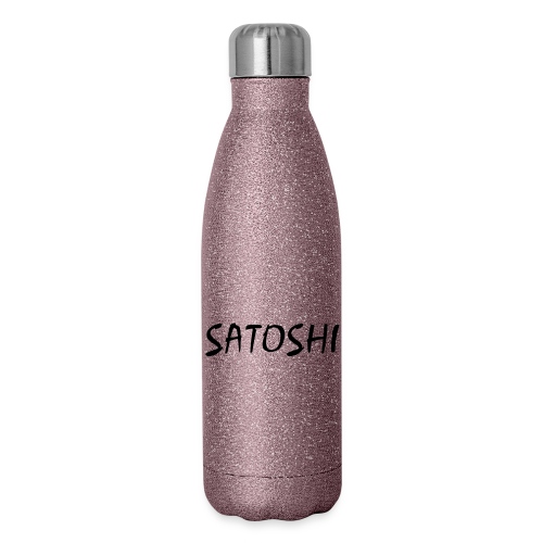 Satoshi only name stroke btc founder nakamoto - Insulated Stainless Steel Water Bottle