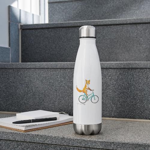 The Fox & the Bicycle - 17 oz Insulated Stainless Steel Water Bottle