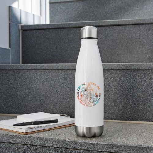 Eat Me Drink Me Podcast original logo - 17 oz Insulated Stainless Steel Water Bottle