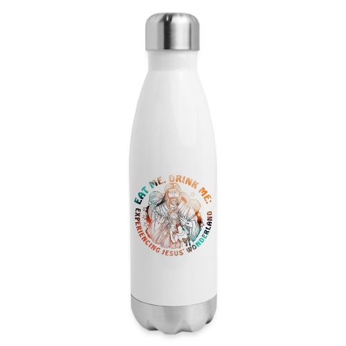 Eat Me Drink Me Podcast original logo - 17 oz Insulated Stainless Steel Water Bottle