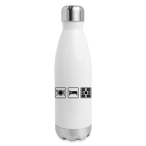 Eat Sleep Urb big fork - Insulated Stainless Steel Water Bottle