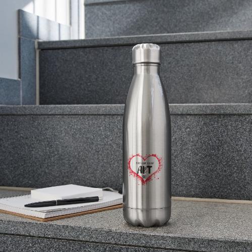 follow your art - 17 oz Insulated Stainless Steel Water Bottle