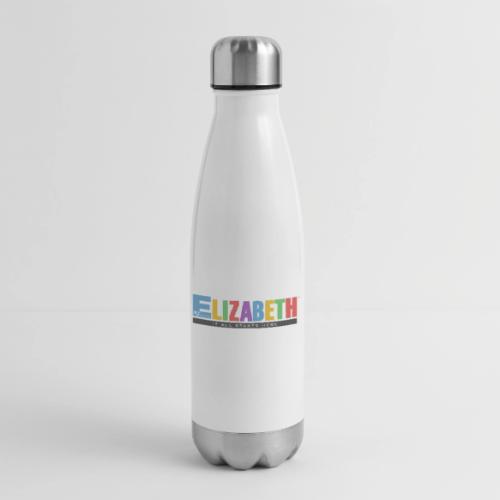 Elizabeth It All Starts Here Logo Landscape - 17 oz Insulated Stainless Steel Water Bottle