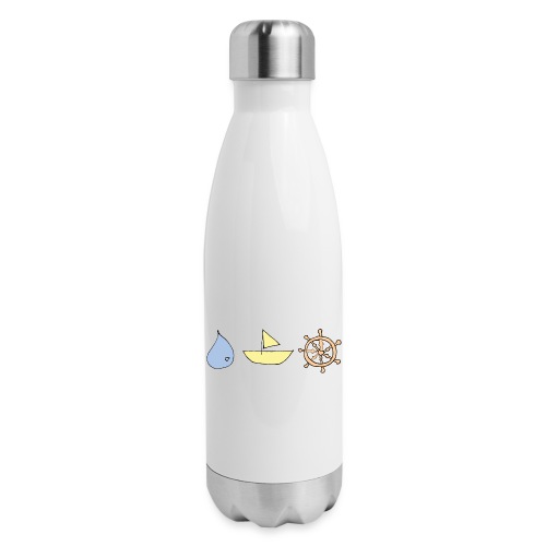 Drop, ship, dharma - Insulated Stainless Steel Water Bottle