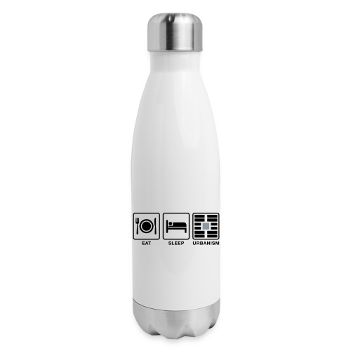 Eat Sleep Urb big fork-LG - Insulated Stainless Steel Water Bottle