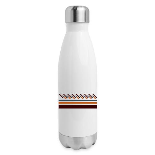 Cute, colorful striped designs for the seasons - 17 oz Insulated Stainless Steel Water Bottle