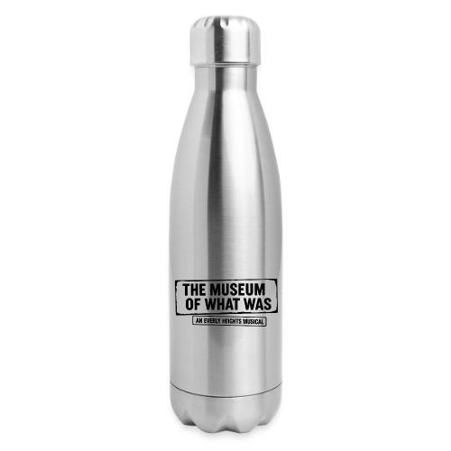 Museum of What Was Logo (Black) - 17 oz Insulated Stainless Steel Water Bottle