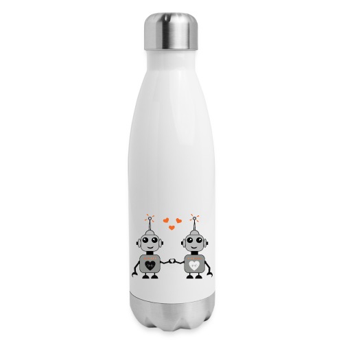 Robot Couple - Insulated Stainless Steel Water Bottle