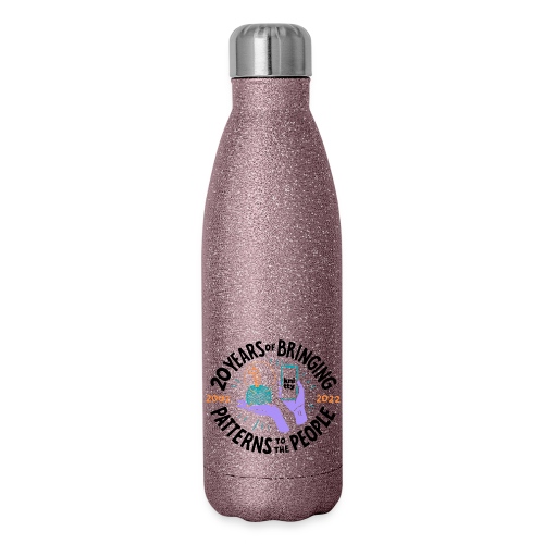 Knitty Is 20! - Insulated Stainless Steel Water Bottle