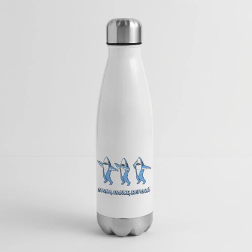 Dancing Sharks - Swim, Dance, Repeat - 17 oz Insulated Stainless Steel Water Bottle