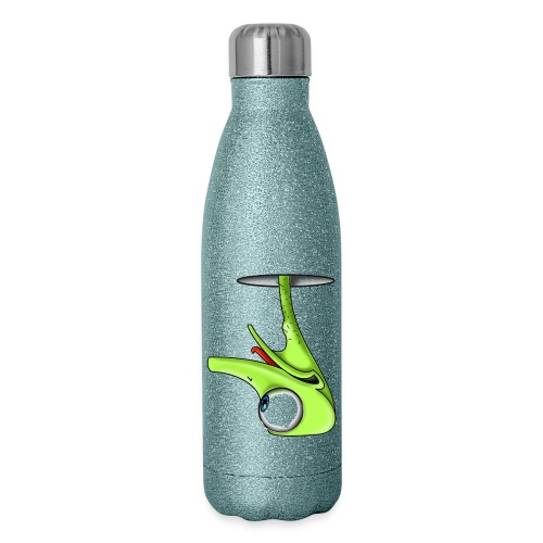 Funny Green Ostrich - Insulated Stainless Steel Water Bottle