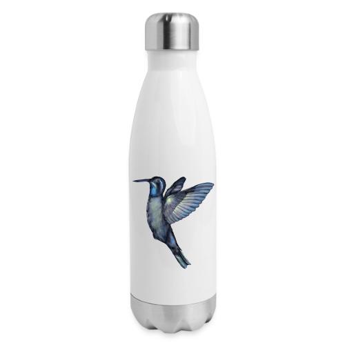 Hummingbird in flight - 17 oz Insulated Stainless Steel Water Bottle