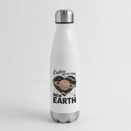 Explore Kepler-452b – New Earth Adventure - 17 oz Insulated Stainless Steel Water Bottle