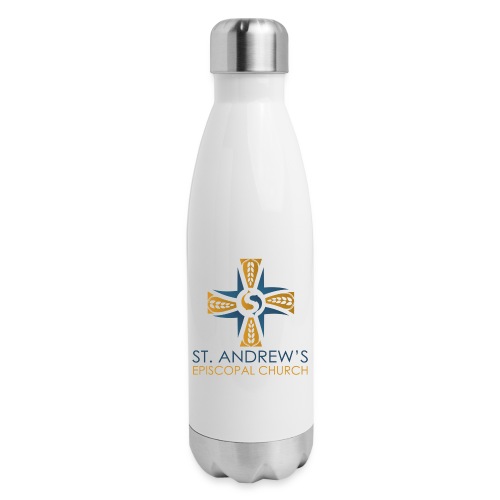 St. Andrew's logo on transparent background - 17 oz Insulated Stainless Steel Water Bottle