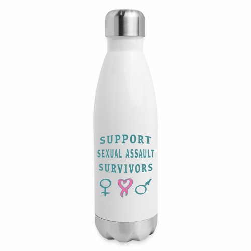 Support Sexual Assault Survivors Awareness Month. - Insulated Stainless Steel Water Bottle