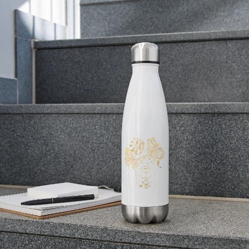 Queen Of Butterflies - Goddess Design - 17 oz Insulated Stainless Steel Water Bottle