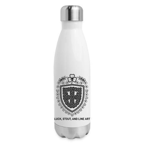 Celtic Knot T-Shirt, Symmetrical Shield - 17 oz Insulated Stainless Steel Water Bottle